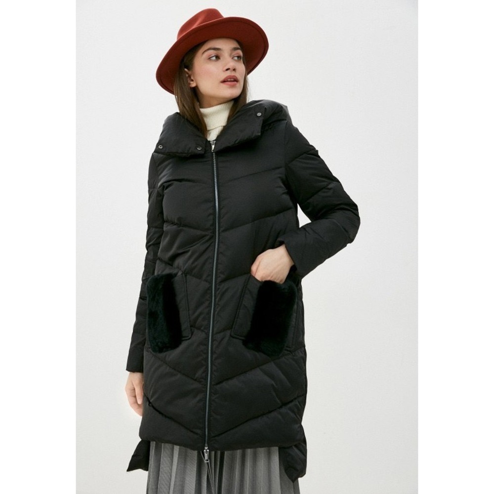 Snezhnaya Koroleva Collection Black‎ Down Puffer Coat Women's 44 (US 10) Medium